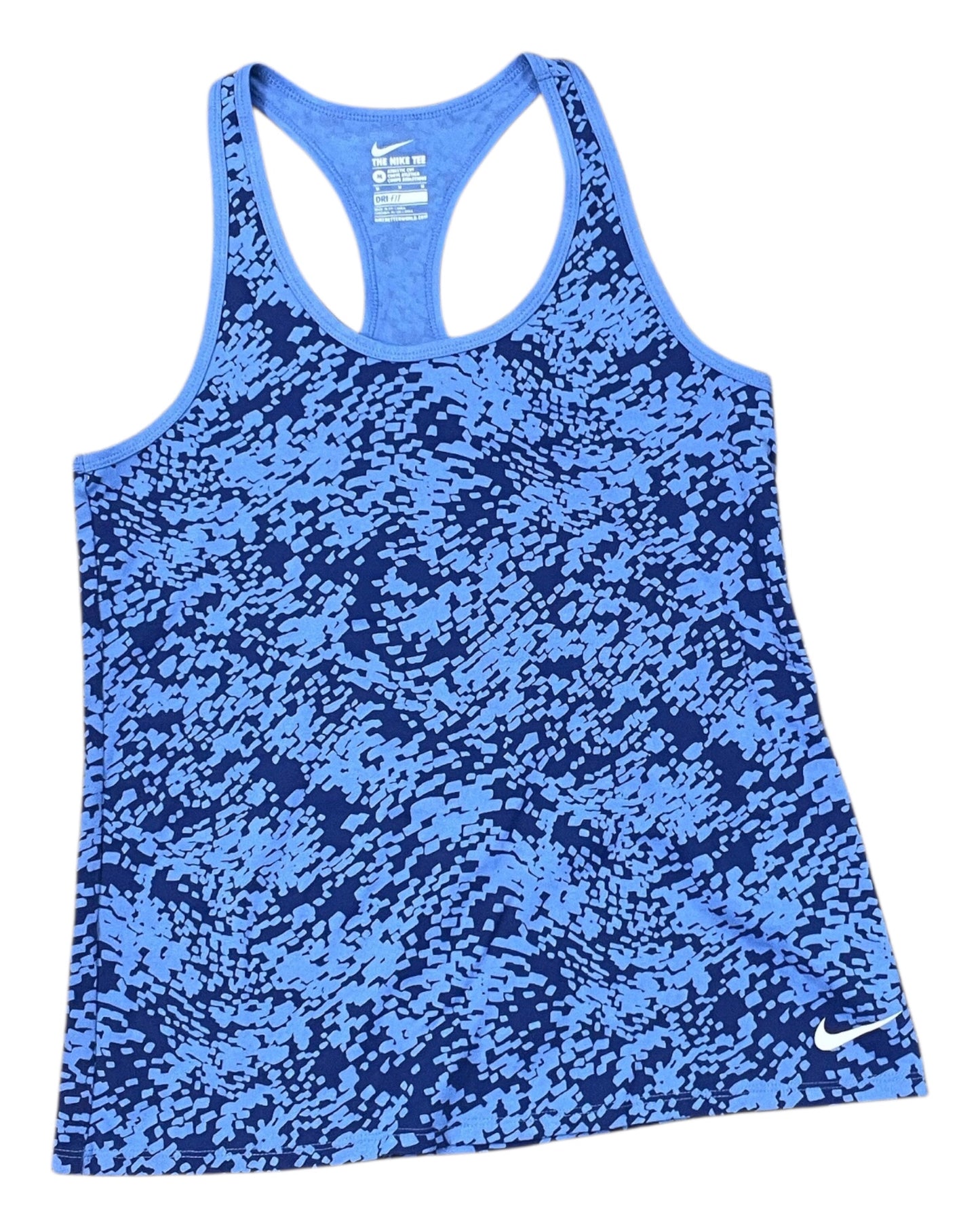 Athletic Tank Top By Nike In Blue, Size:M