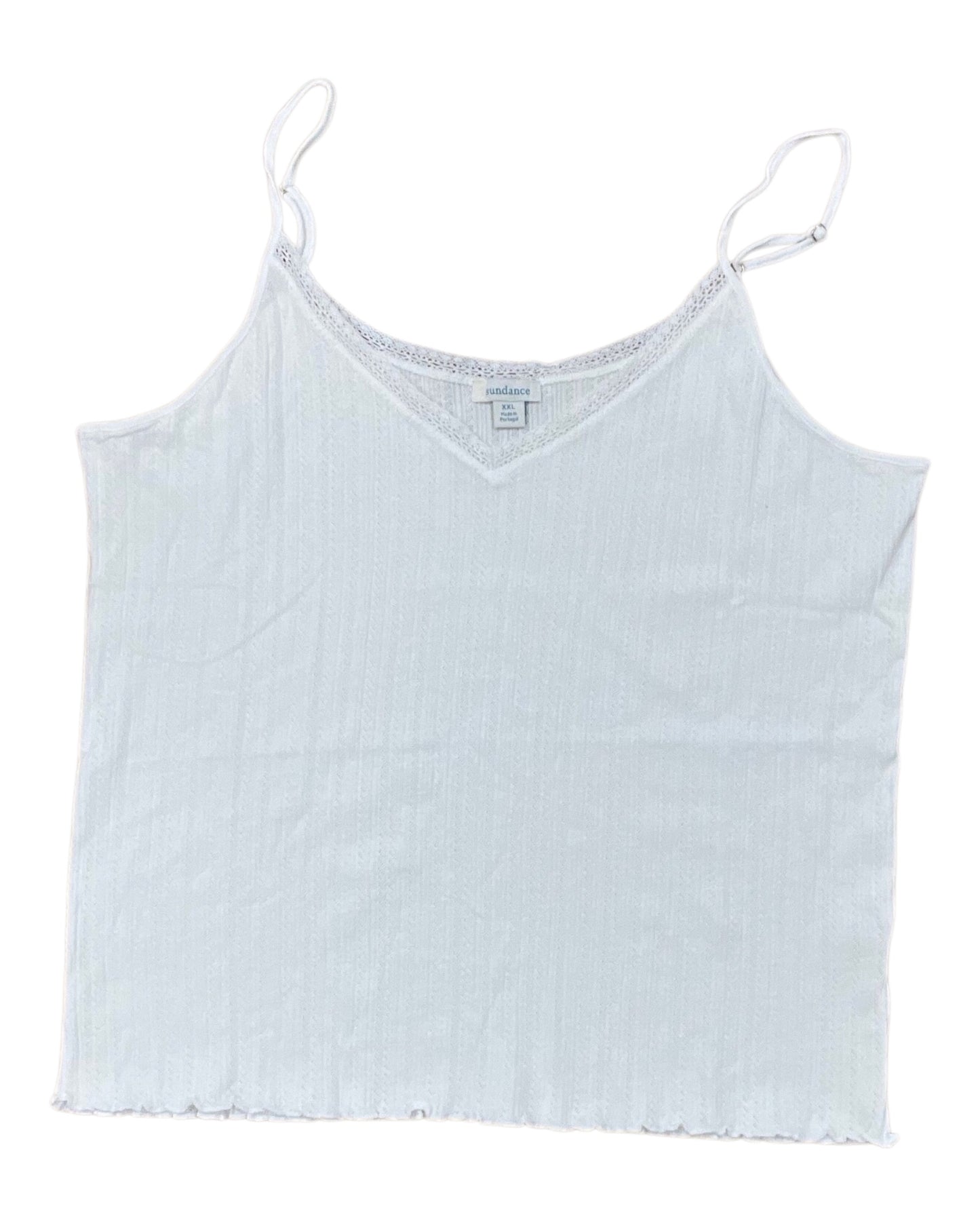 Top Cami By Sundance In White, Size:1X