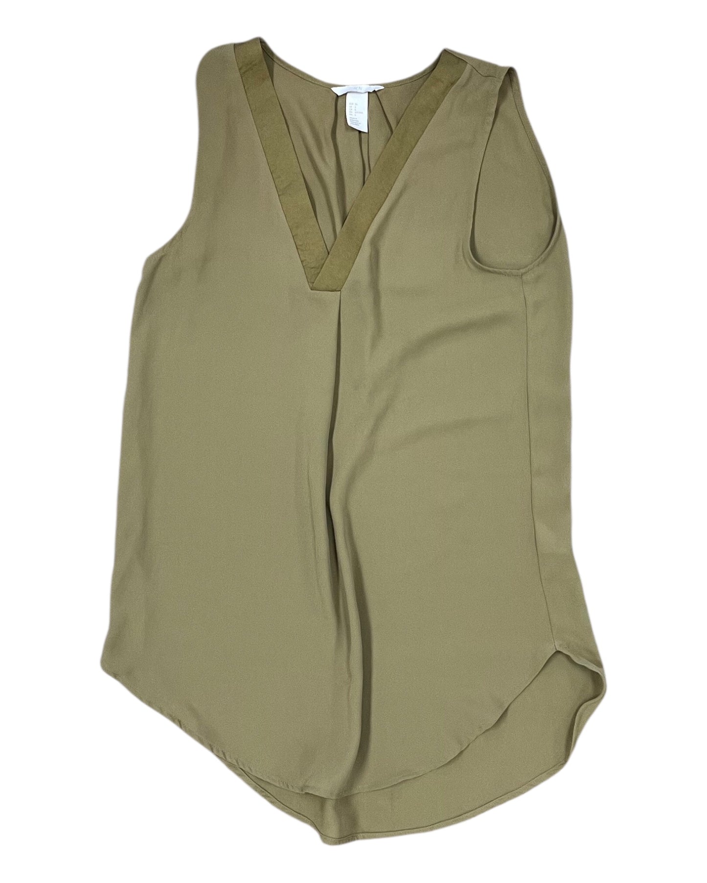 Blouse Sleeveless By H&M In Green, Size:S