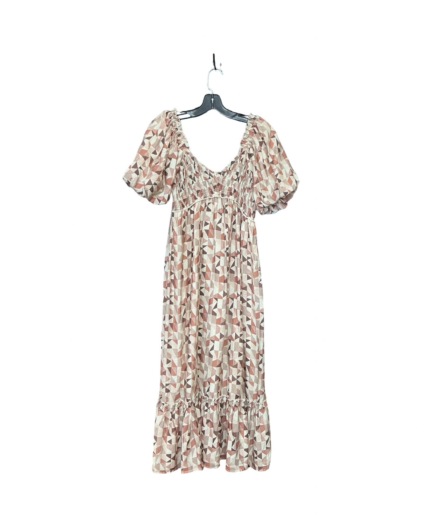 Dress Casual Maxi By Blu Pepper In Cream & Tan, Size:S