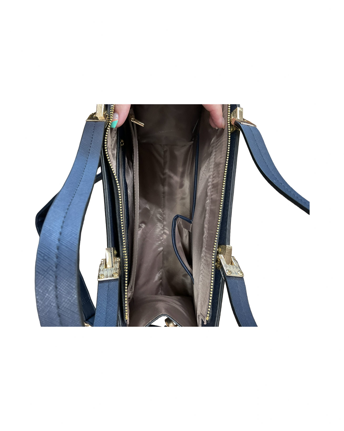 Handbag By Clothes Mentor In Teal, Size:Large