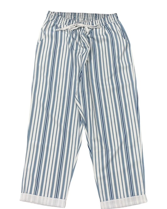 Pants Lounge By Clothes Mentor In Blue & White, Size:12