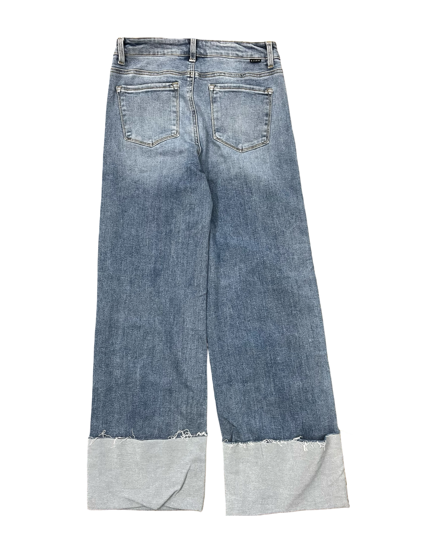 Jeans Wide Leg By Risen In Blue Denim, Size:8