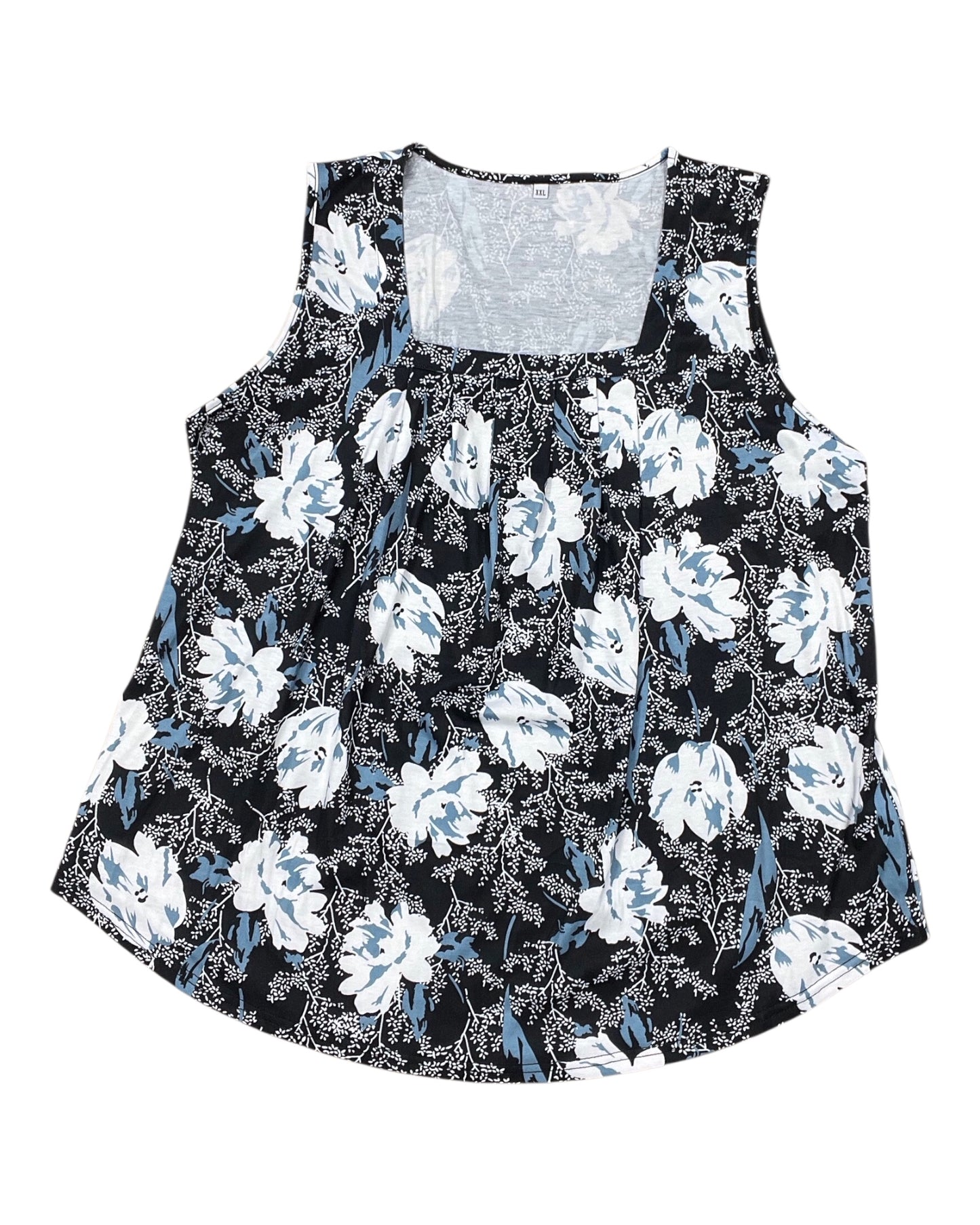 Top Sleeveless By Clothes Mentor In Black & Blue, Size:2X