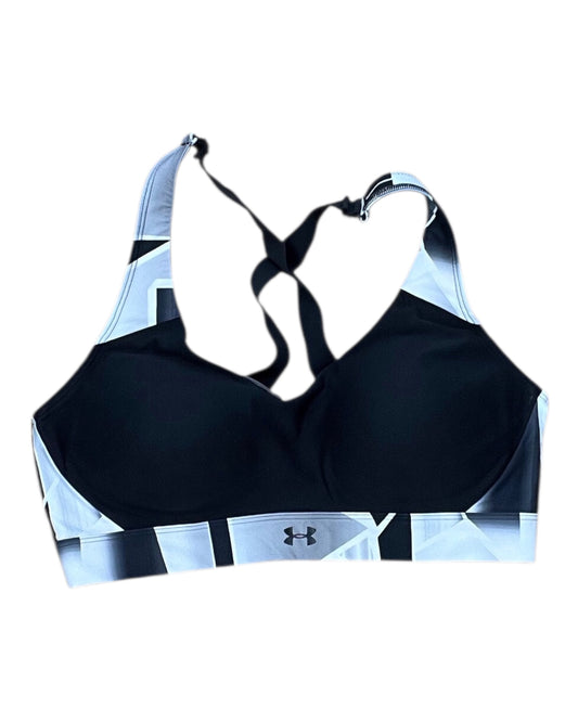 Athletic Bra By Nike In Black & Grey, Size:L