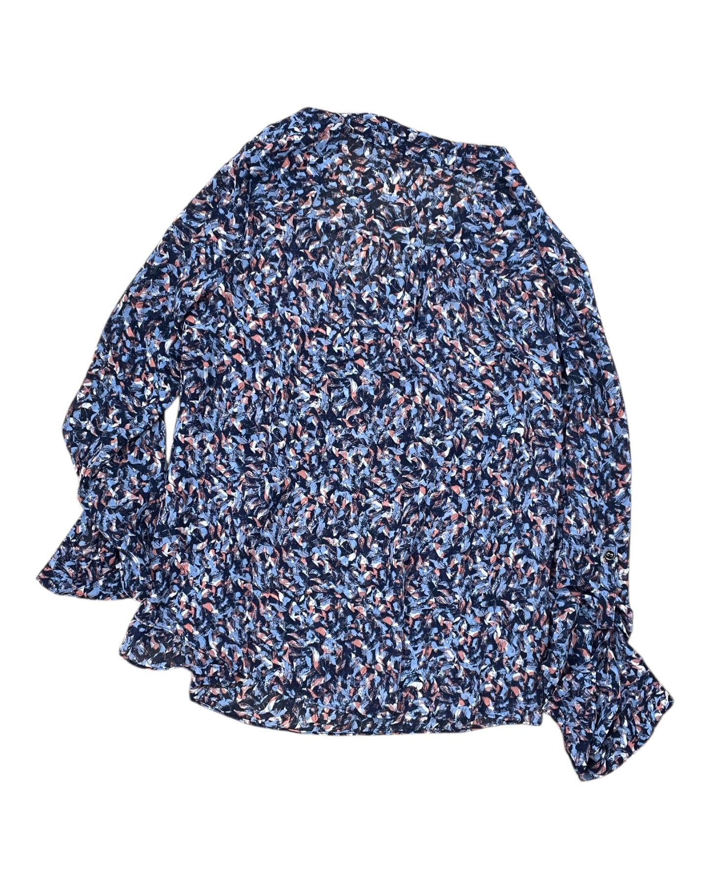 Top 3/4 Sleeve By Ana In Blue, Size:1X
