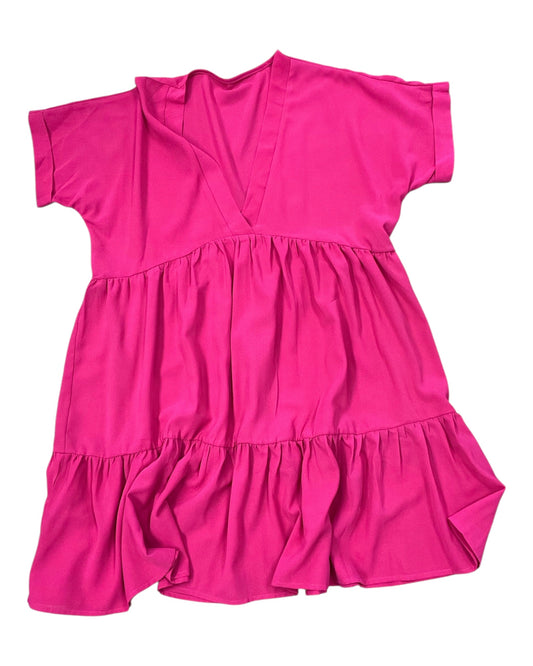 Dress Casual Midi By Clothes Mentor In Pink, Size:M