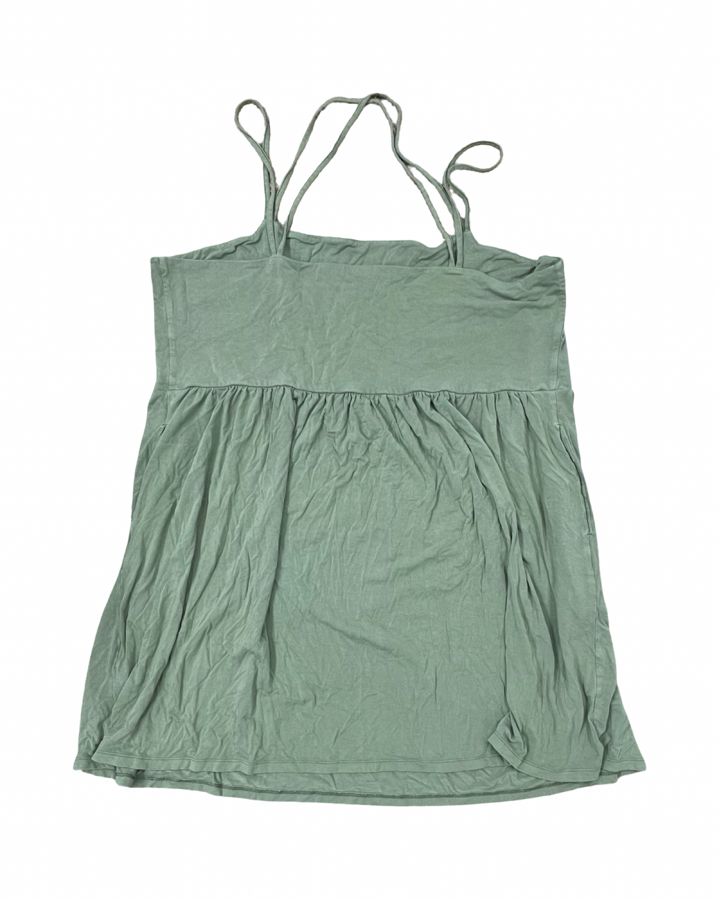 Top Sleeveless By Old Navy In Green, Size:2X
