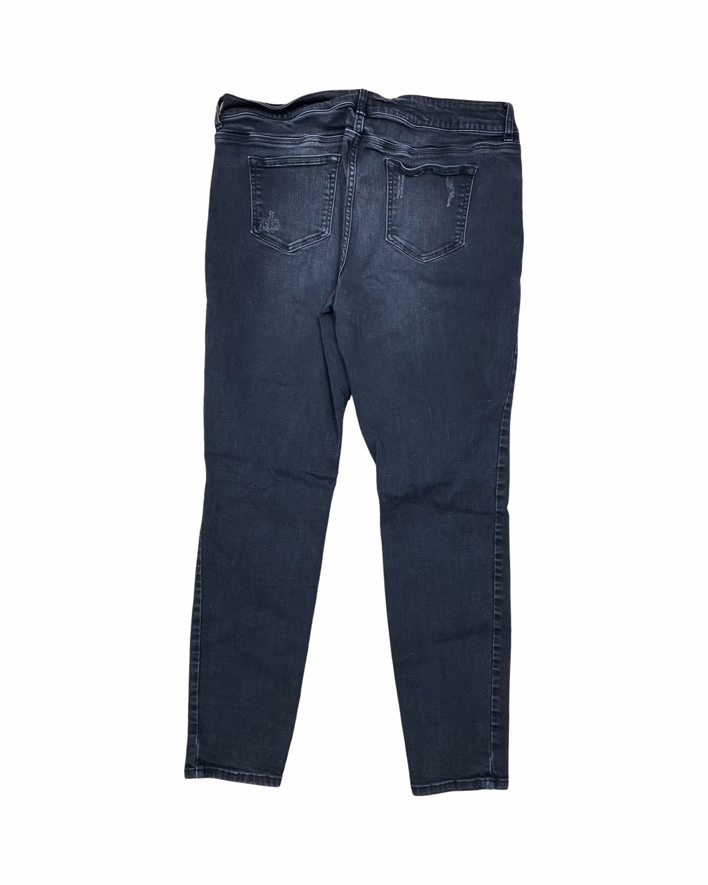 Jeans Straight By Maurices In Black Denim, Size:16