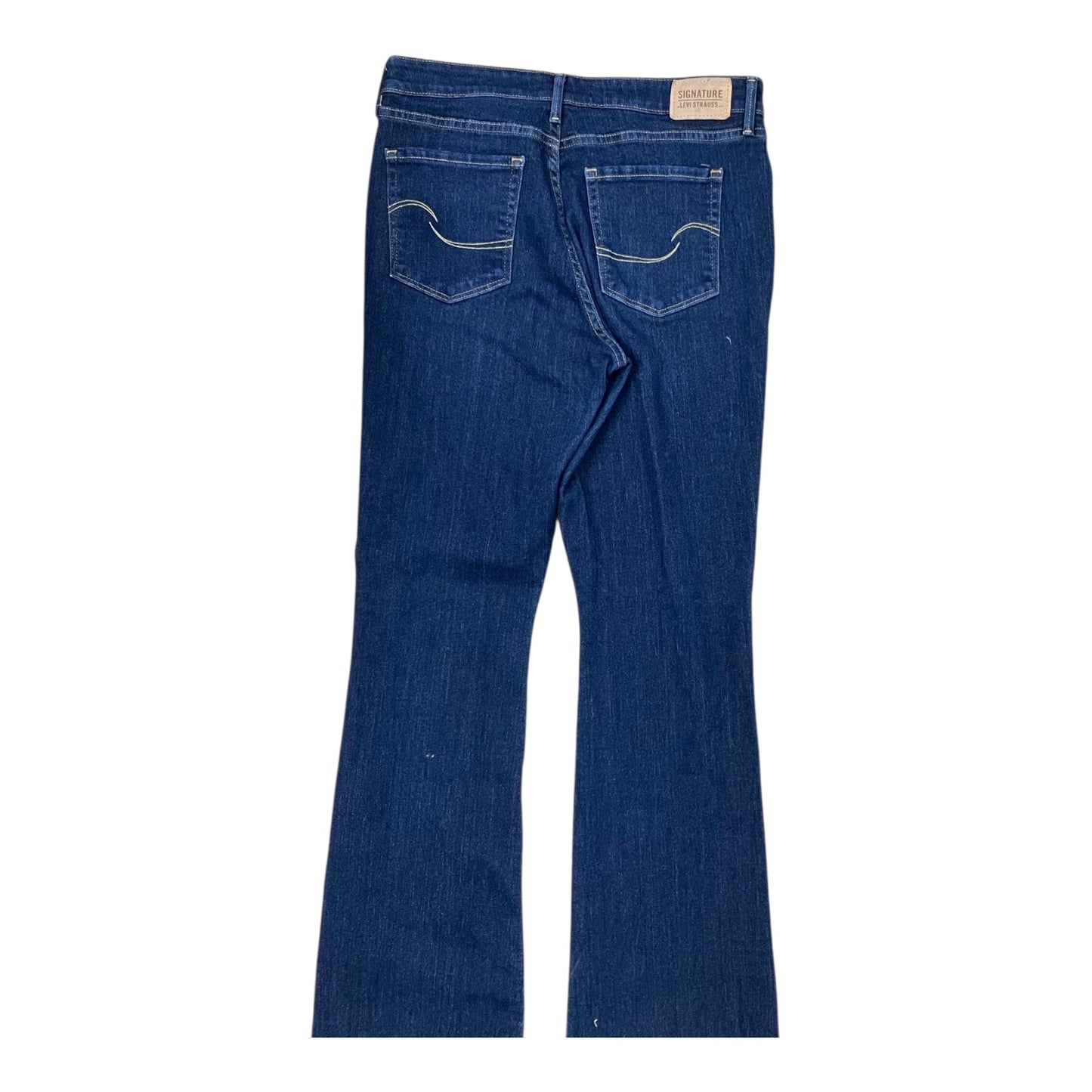 Jeans Straight By Levis Signature In Blue Denim, Size:10