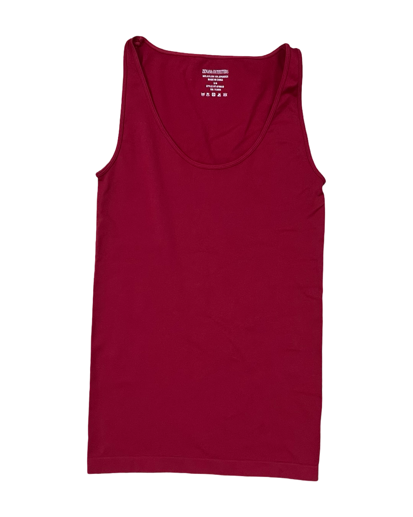 Tank Top By Zenana Outfitters In Red, Size:M