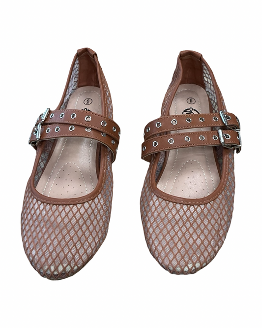 Shoes Flats By Clothes Mentor In Brown, Size:6