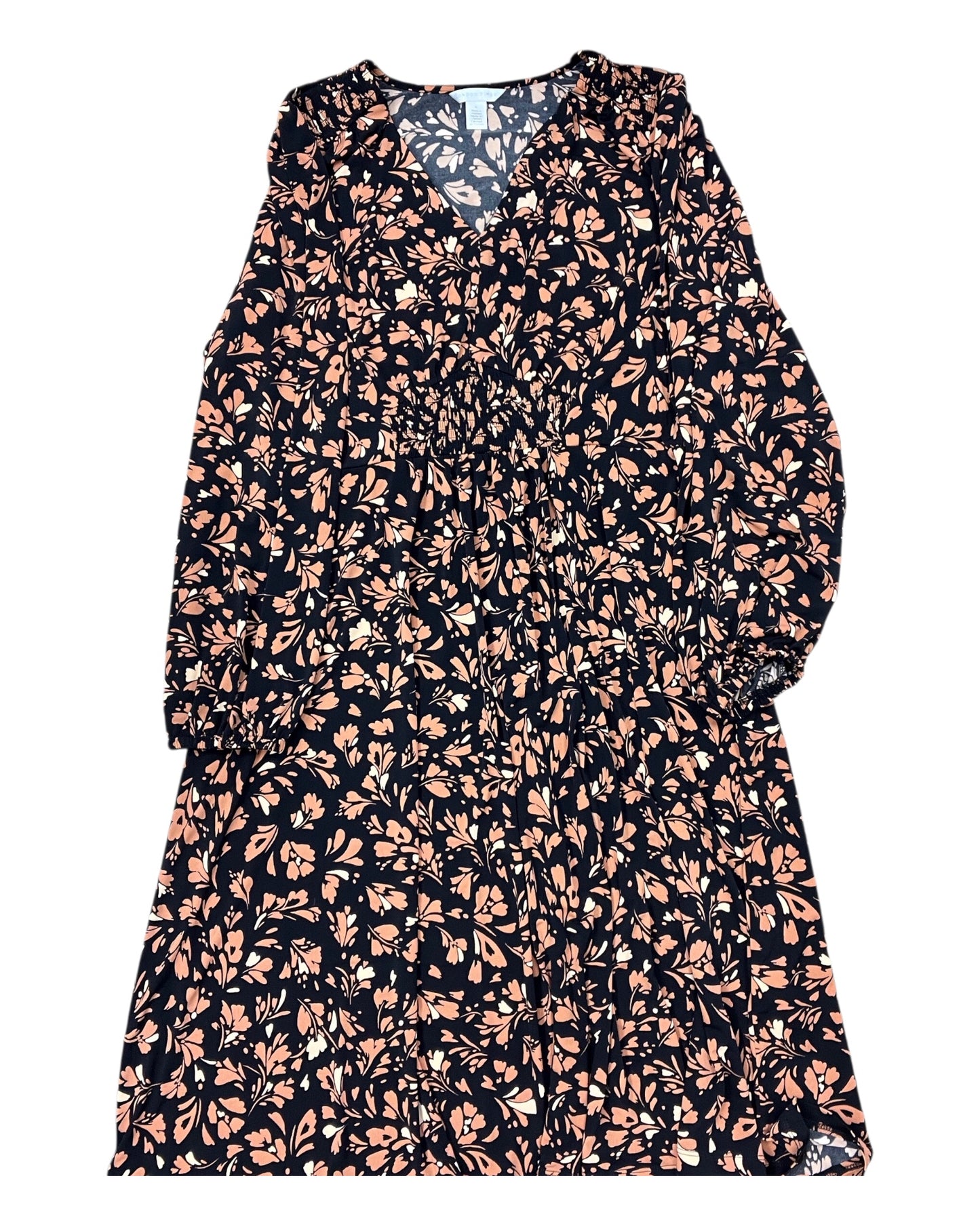 Dress Work By London Times In Black & Orange, Size:Xl