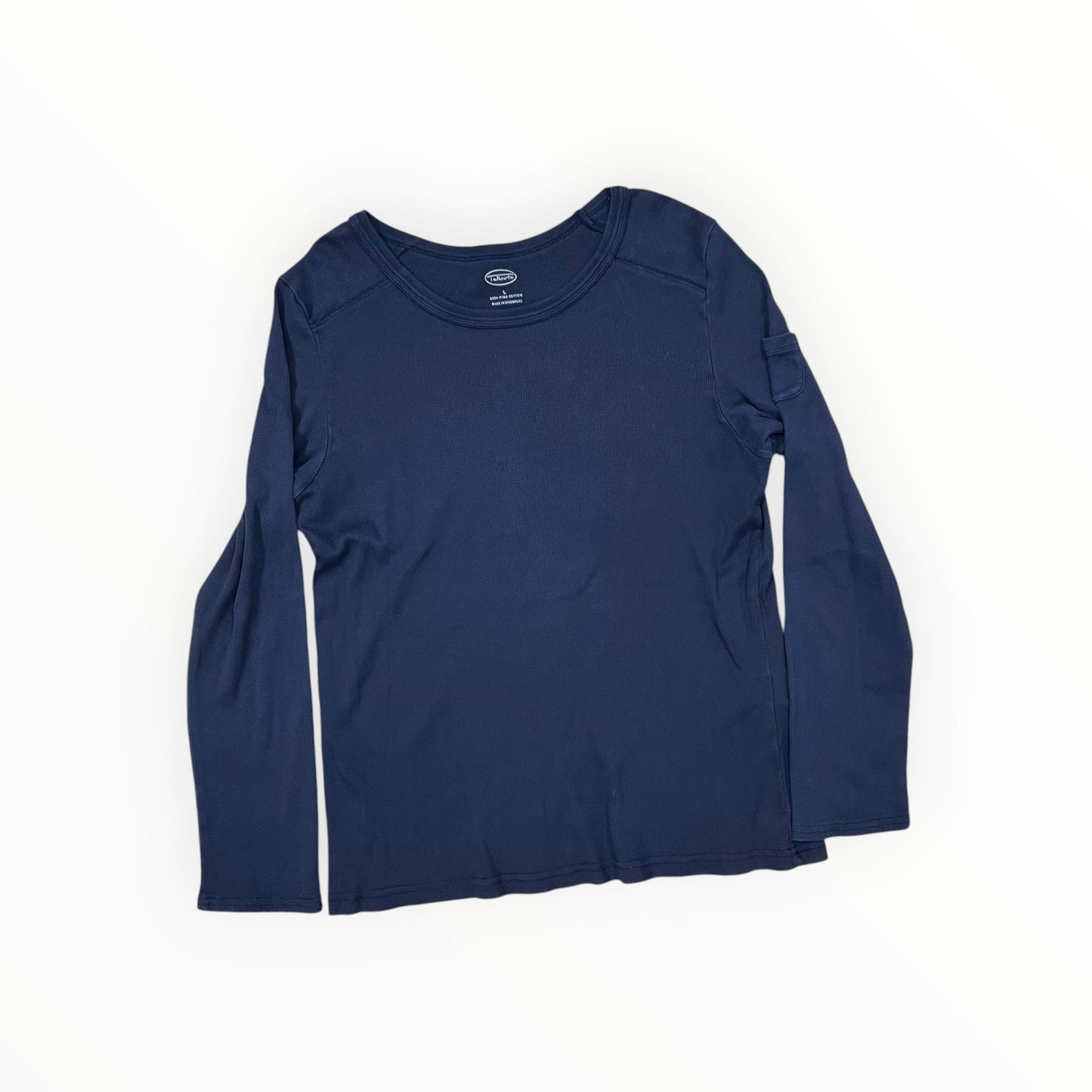 Top Ls Basic By Talbots In Navy, Size:L