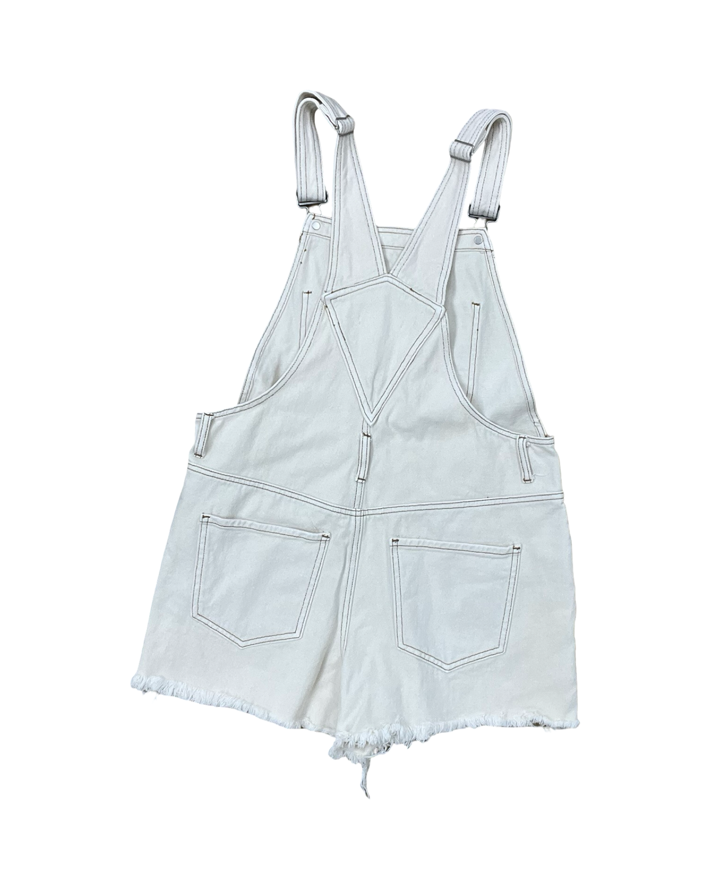 Shortalls By Pacsun In Cream, Size:M