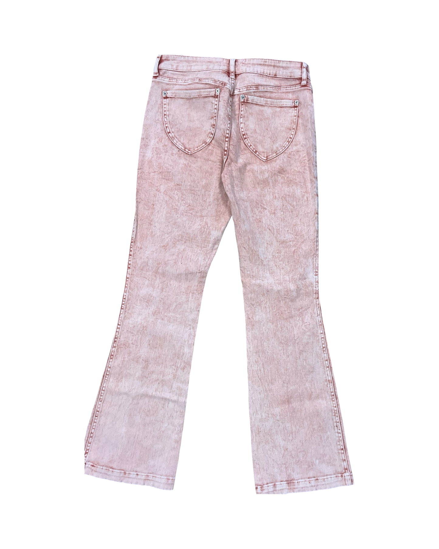 Jeans Flared By Forever 21 In Red Denim, Size:8