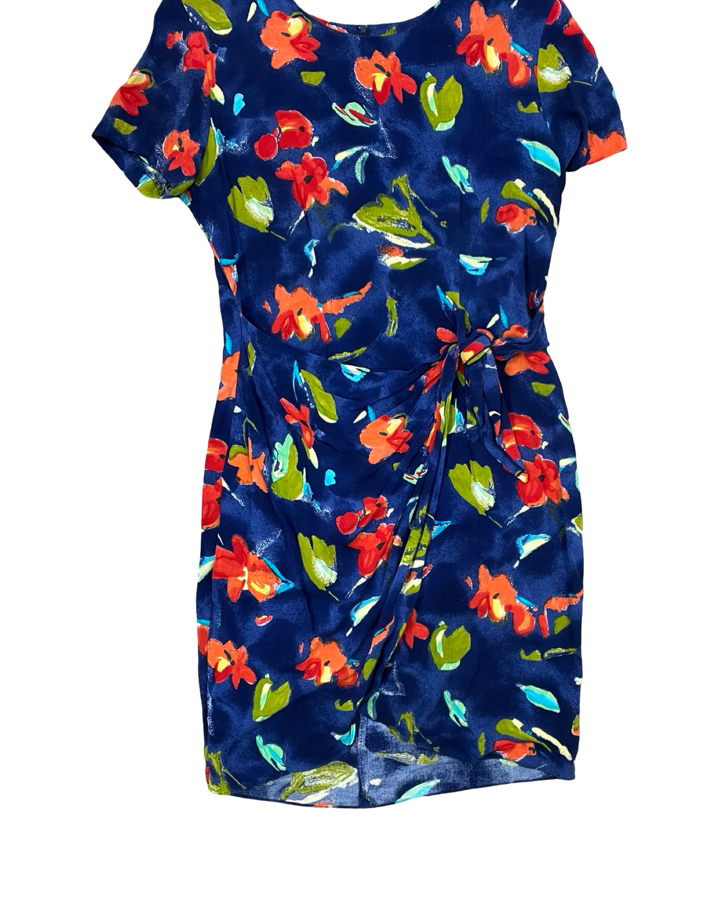 Dress Work By Kc Spencer In Blue & Orange, Size:S