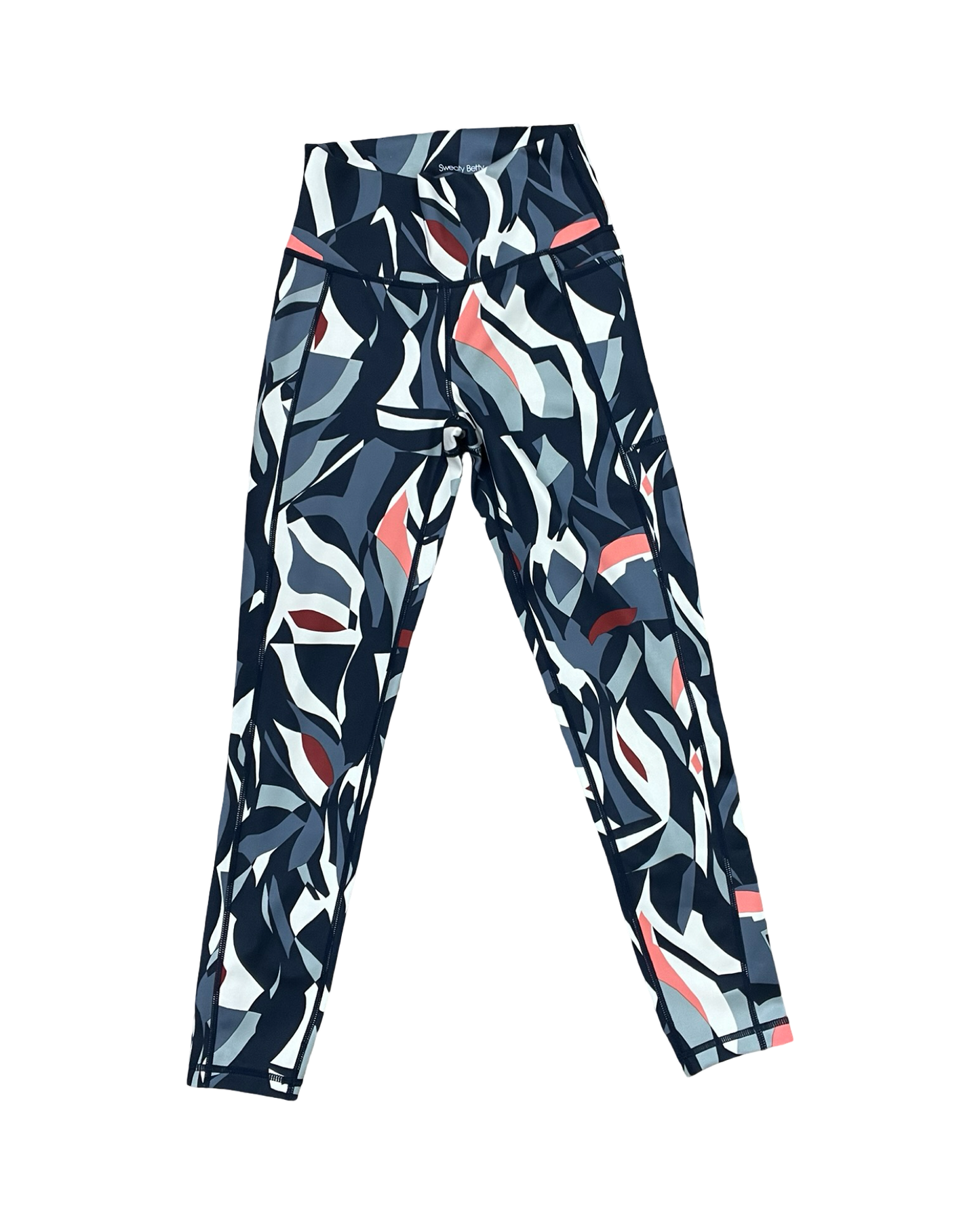 Athletic Leggings By Sweaty Betty In Blue & White, Size:Xs