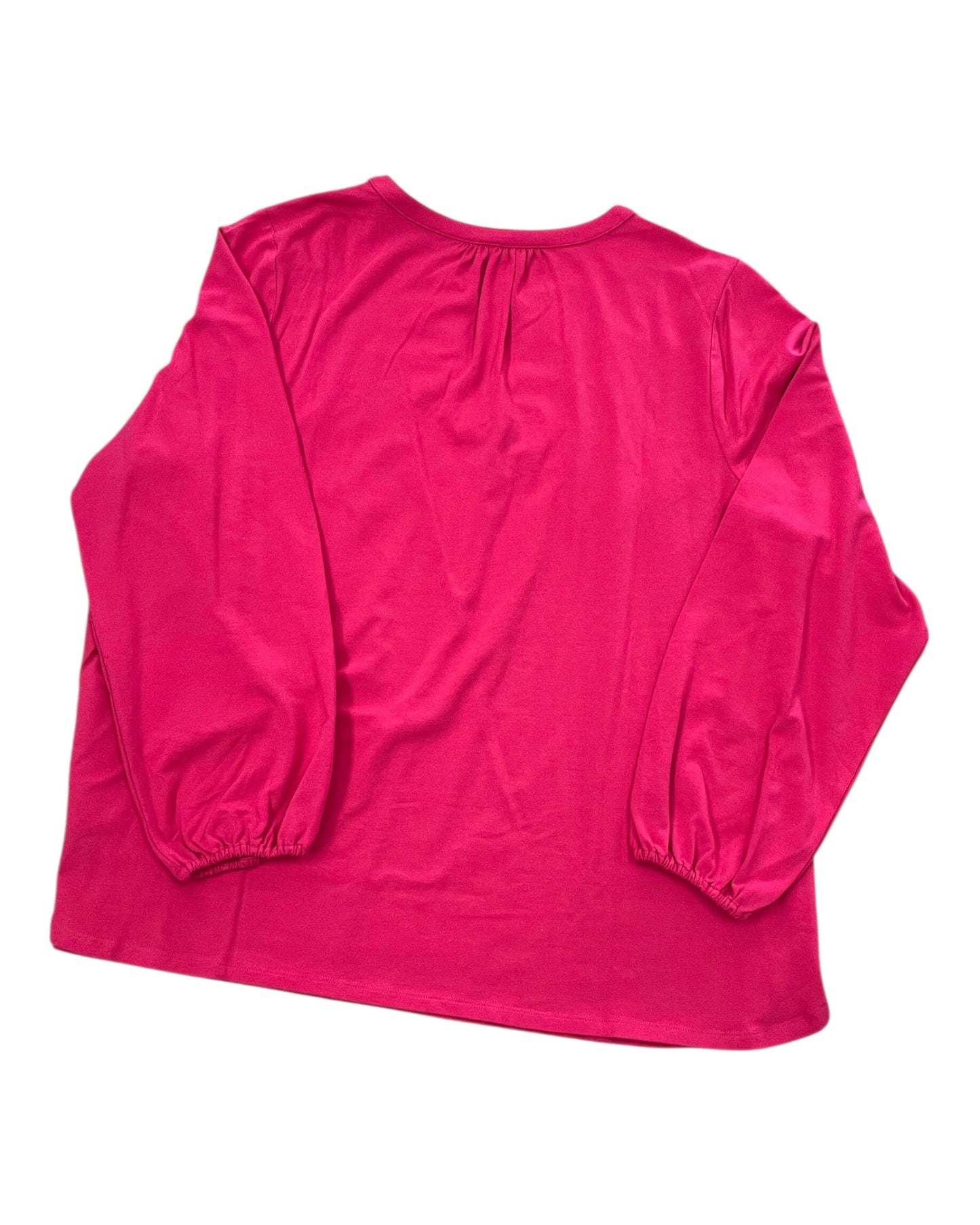 Top Ls By Isaac Mizrahi In Red, Size:2X