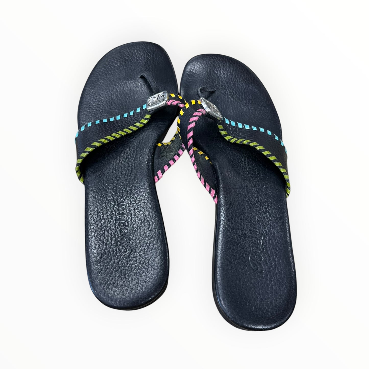Sandals Flats By Brighton In Black, Size:8.5