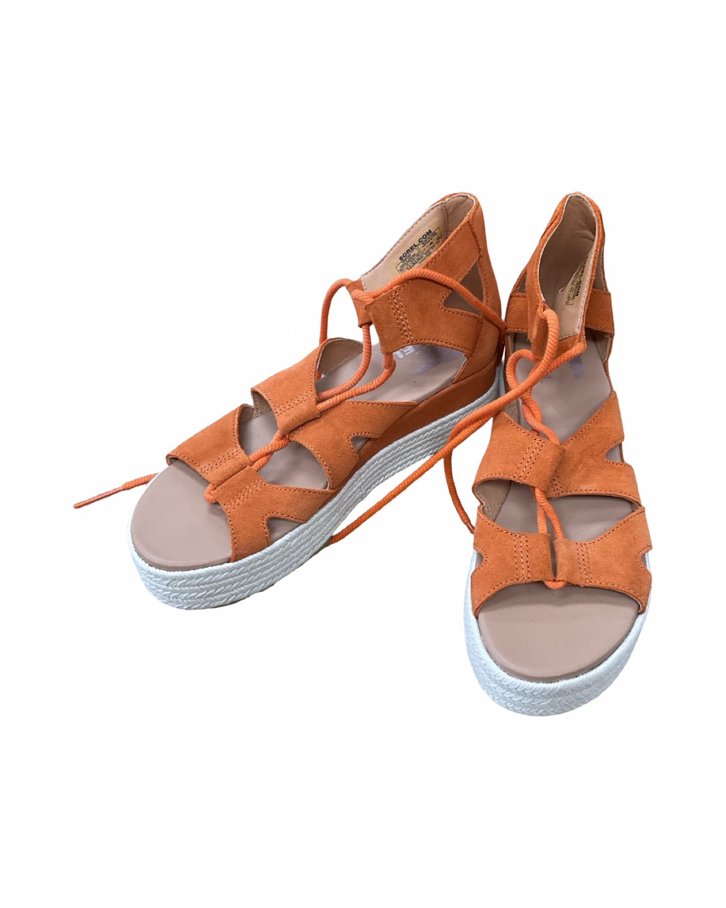 Sandals Heels Platform By Sorel In Orange, Size:7.5