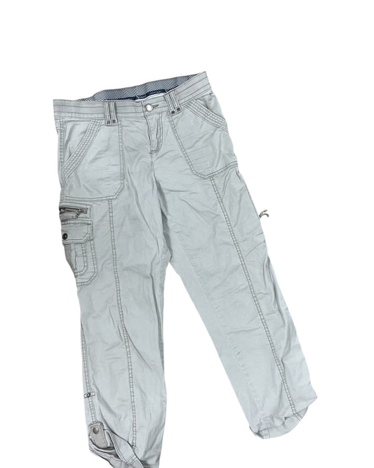 Pants Cropped By Natural Reflections In Tan, Size:4