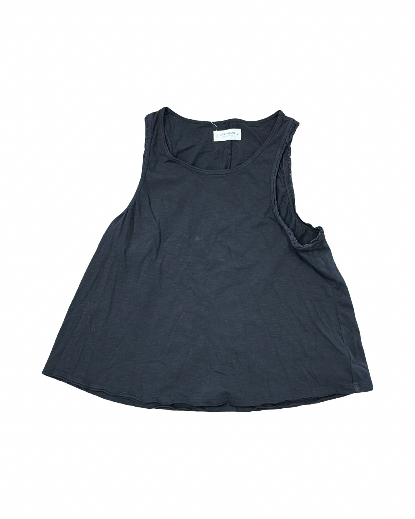 Top Sleeveless By Lucky Brand In Grey, Size:M