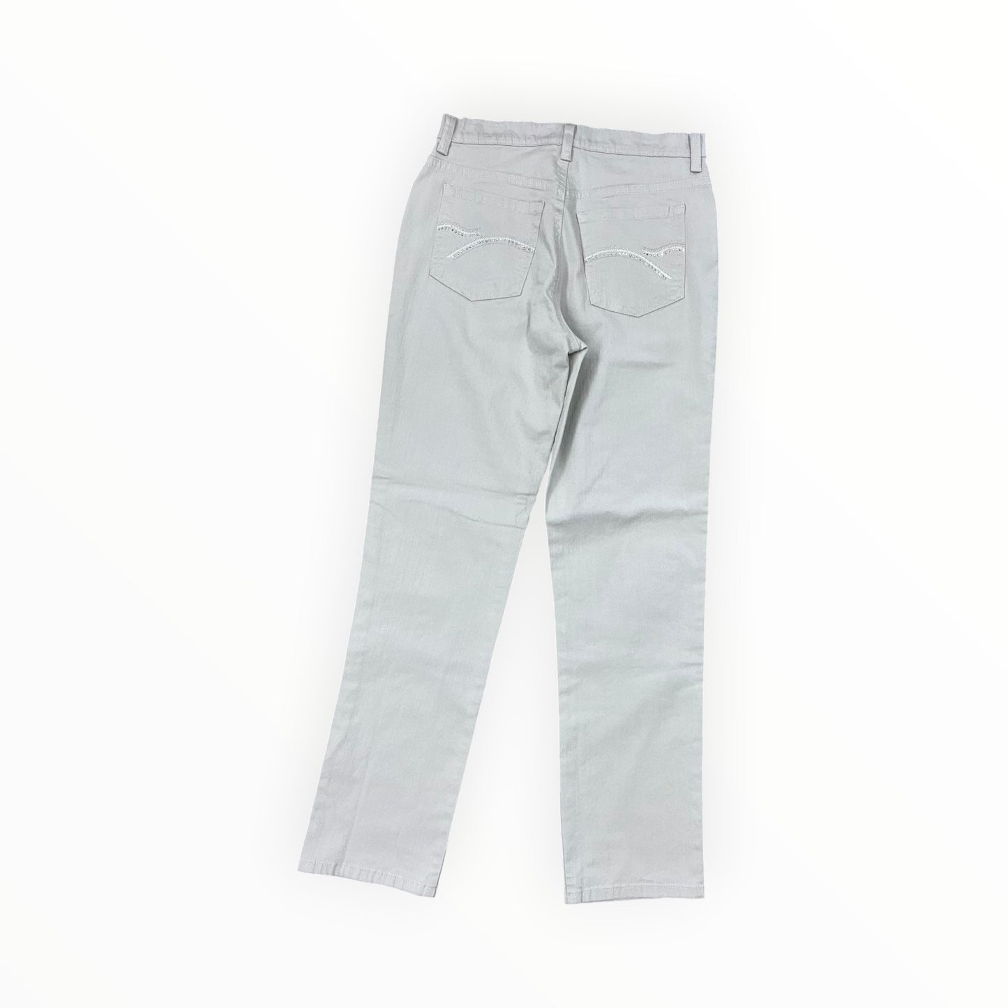 Jeans Straight By Gloria Vanderbilt In Grey Denim, Size:6