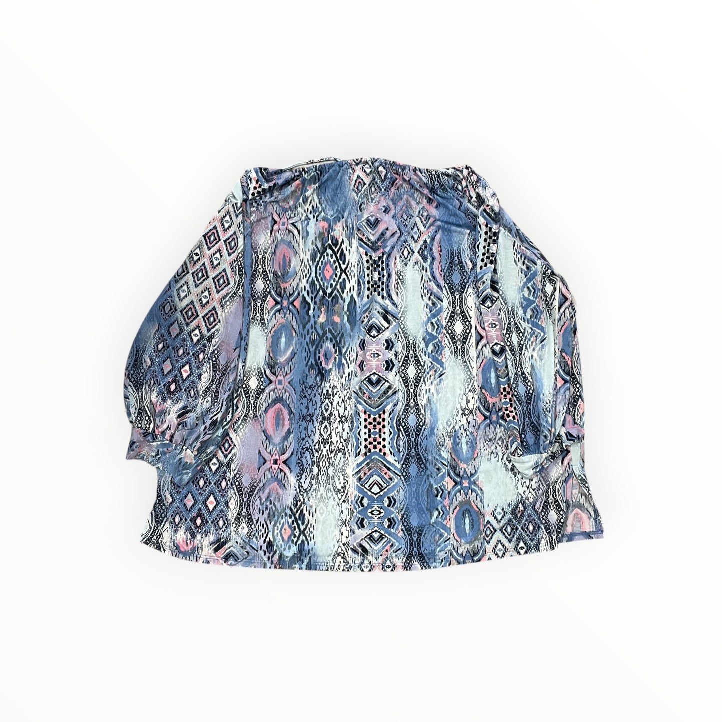 Top 3/4 Sleeve By Sew In Love In Blue & Pink, Size:L