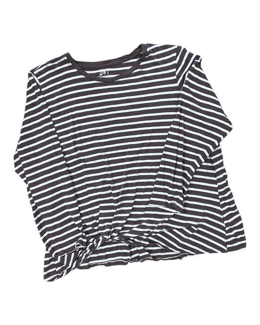 Top Ls By Maurices In Brown & White, Size:3X