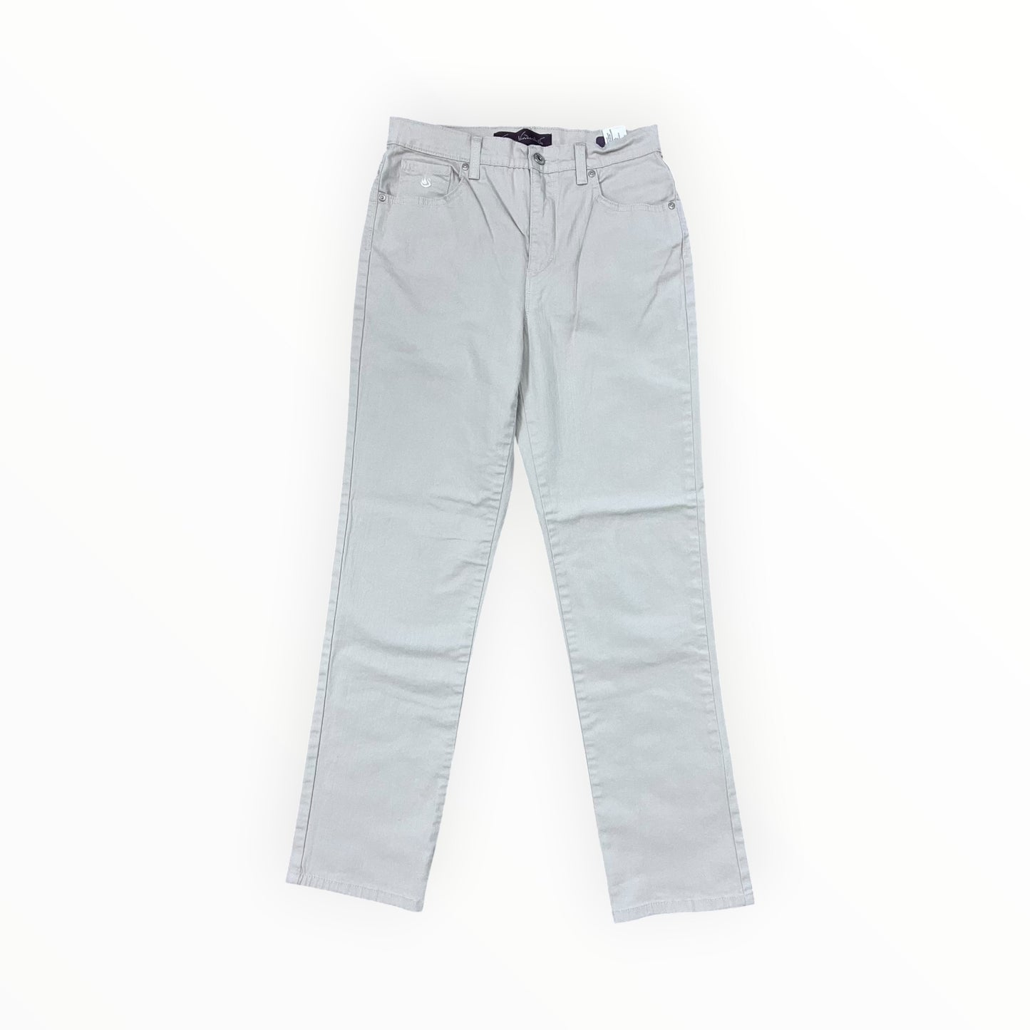 Jeans Straight By Gloria Vanderbilt In Grey Denim, Size:6