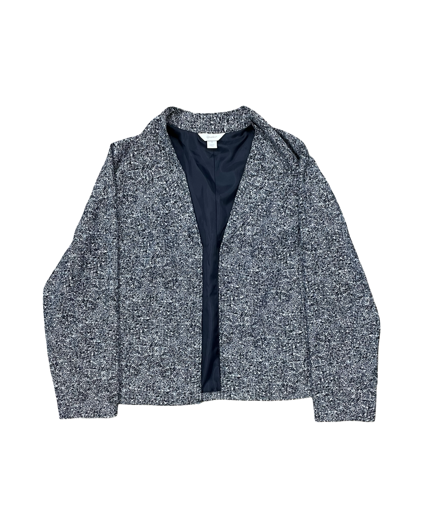 Blazer By Cj Banks In Blue & White, Size:1X