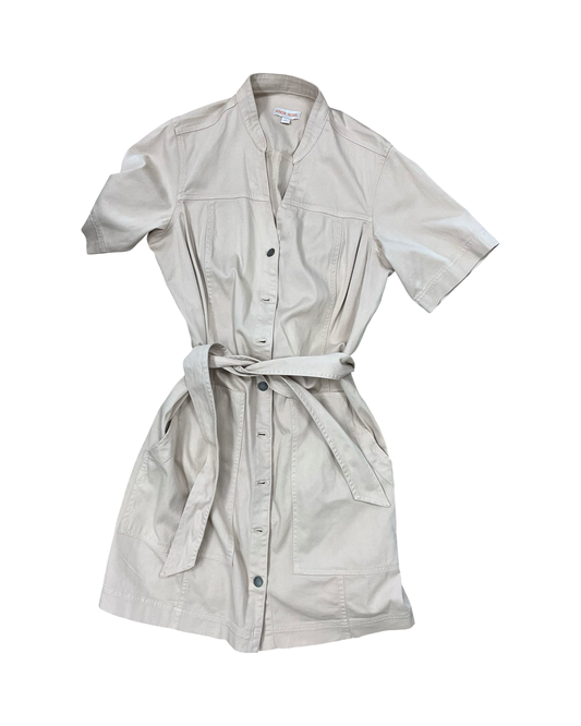 Dress Casual Midi By Knox Rose In Tan, Size:L