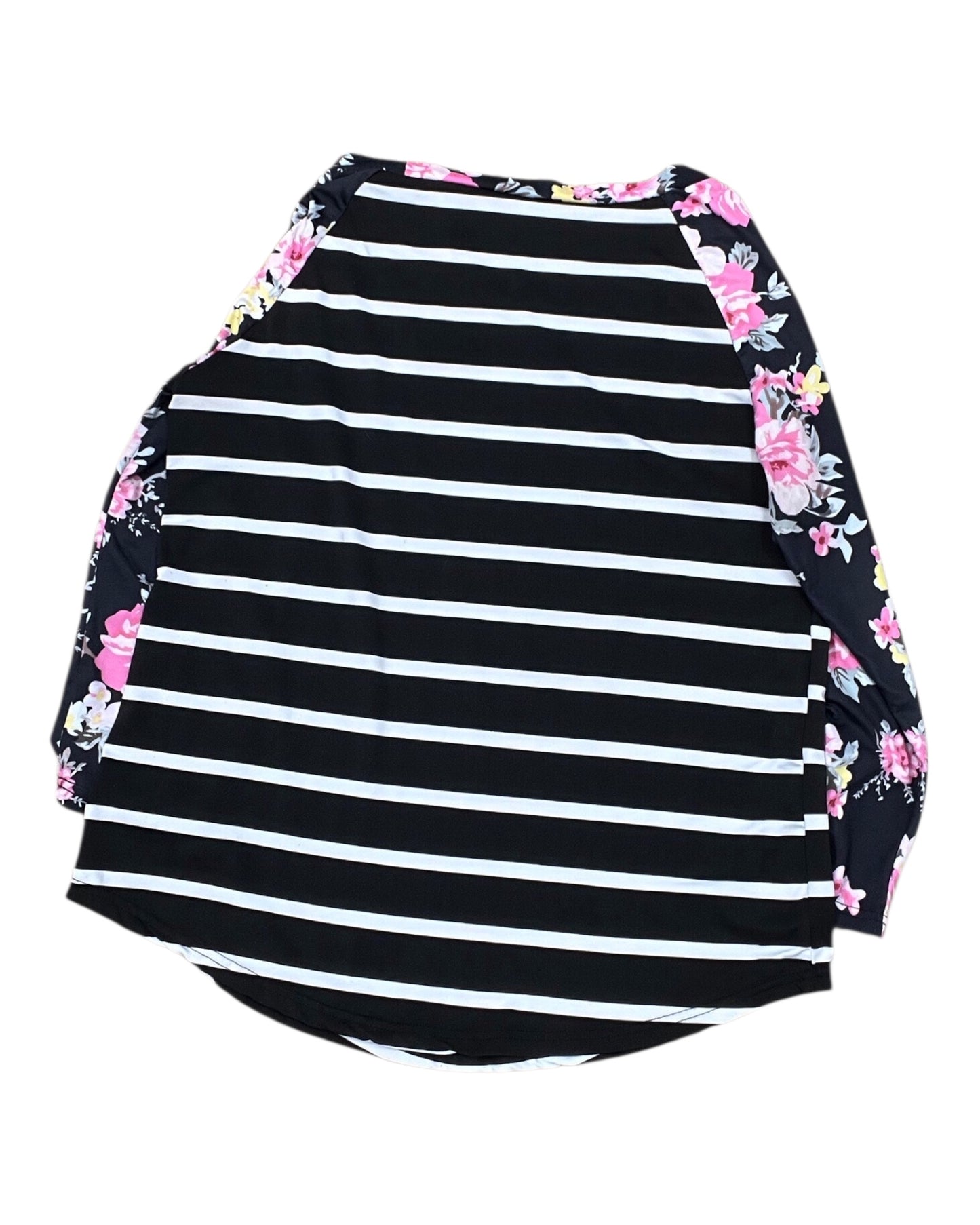 Top Ls By Clothes Mentor In Black & White, Size:M