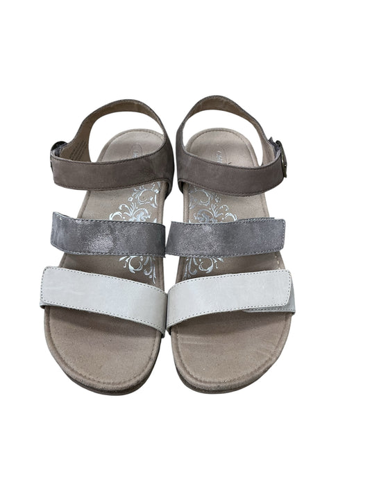Sandals Flats By Aetrex In Tan, Size:11