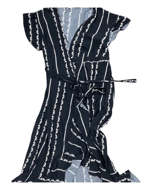 Dress Casual Maxi By Clothes Mentor In Black & White, Size:Xl