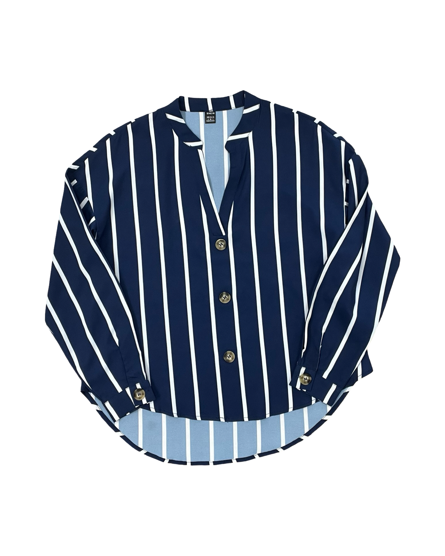Top Ls By Shein In Blue & White, Size:S