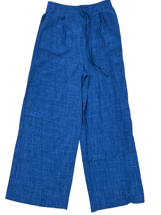 Pants Linen By Clothes Mentor In Blue, Size:M