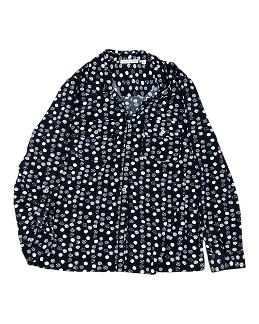 Blouse Ls By Notations In Black & White, Size:M