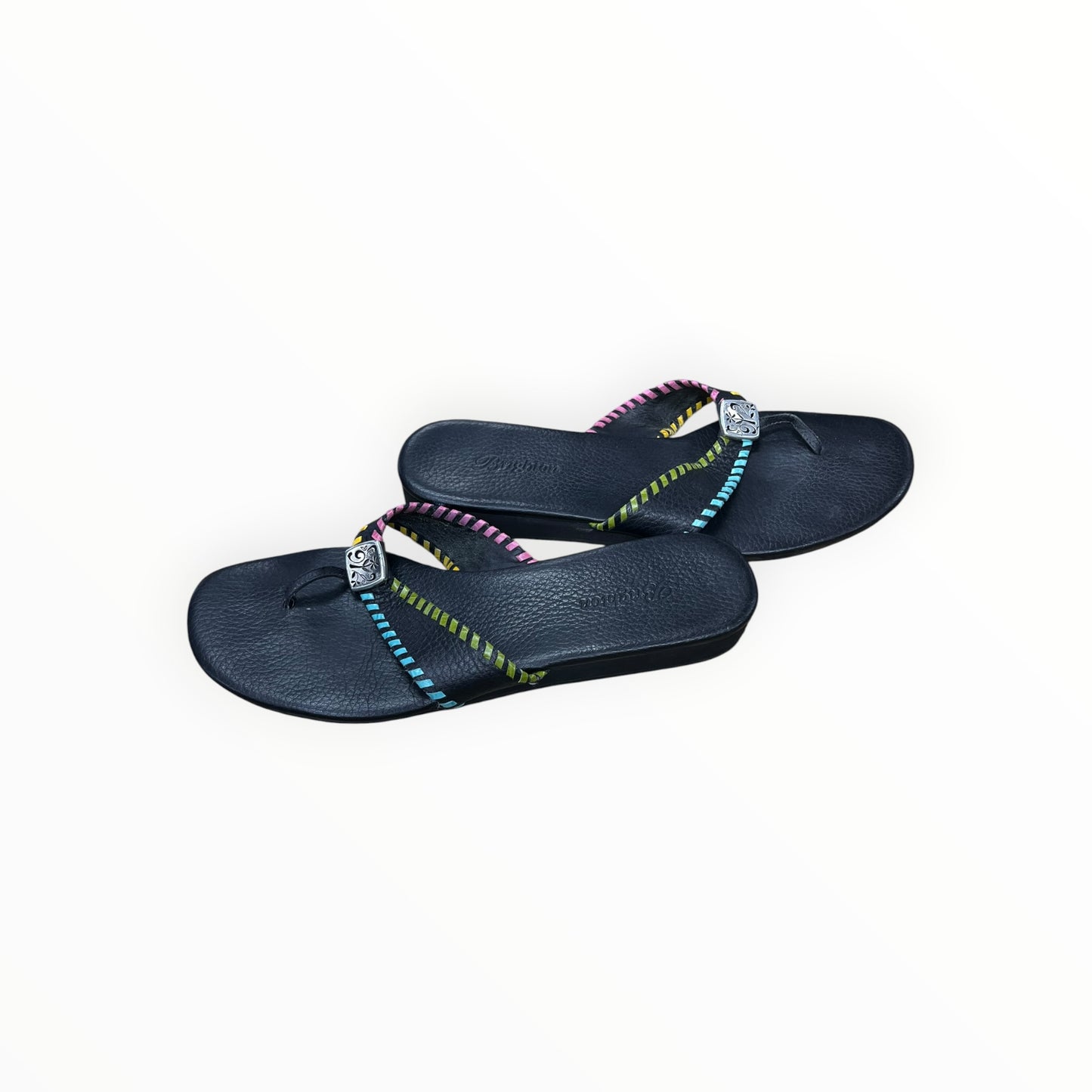 Sandals Flats By Brighton In Black, Size:8.5