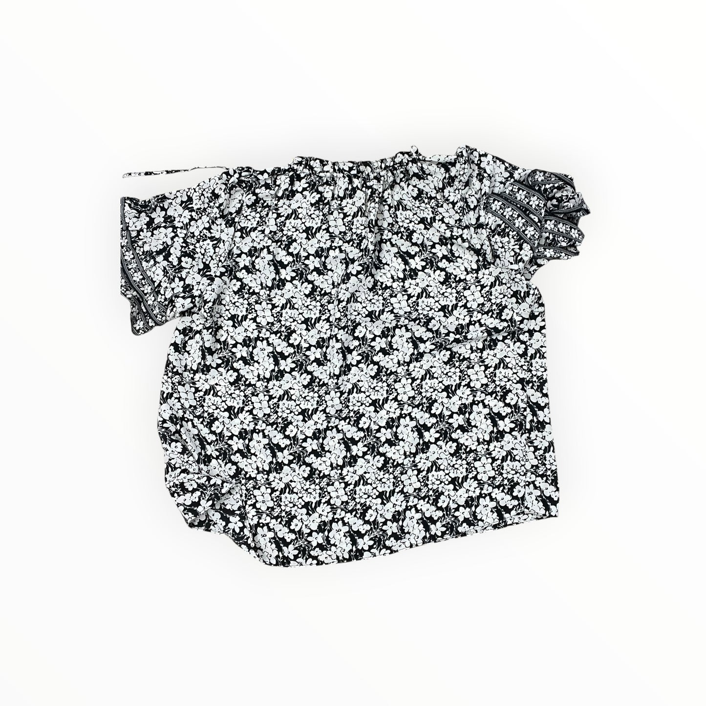 Top Ss By Max Studio In Black & Tan, Size:1X