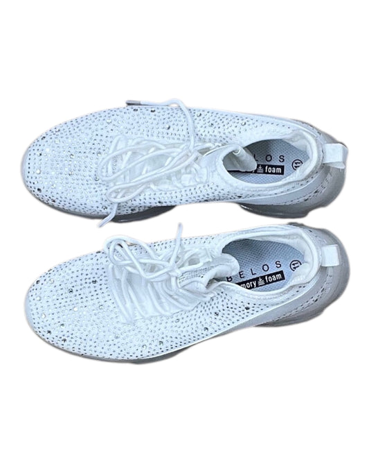 Shoes Athletic By Clothes Mentor In White, Size:11