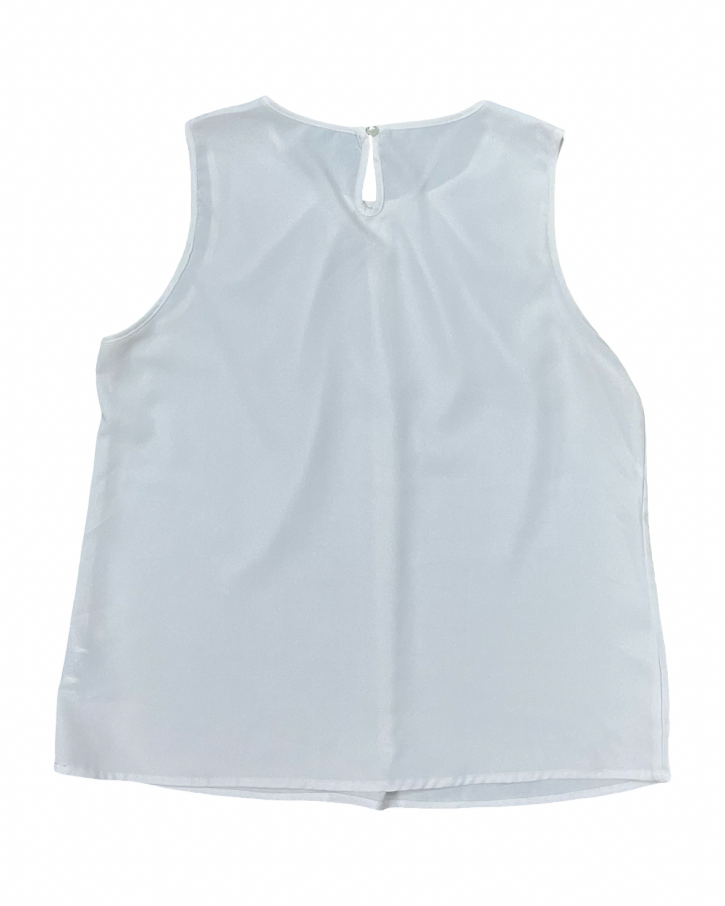 Top Sleeveless By Shein In White, Size:L