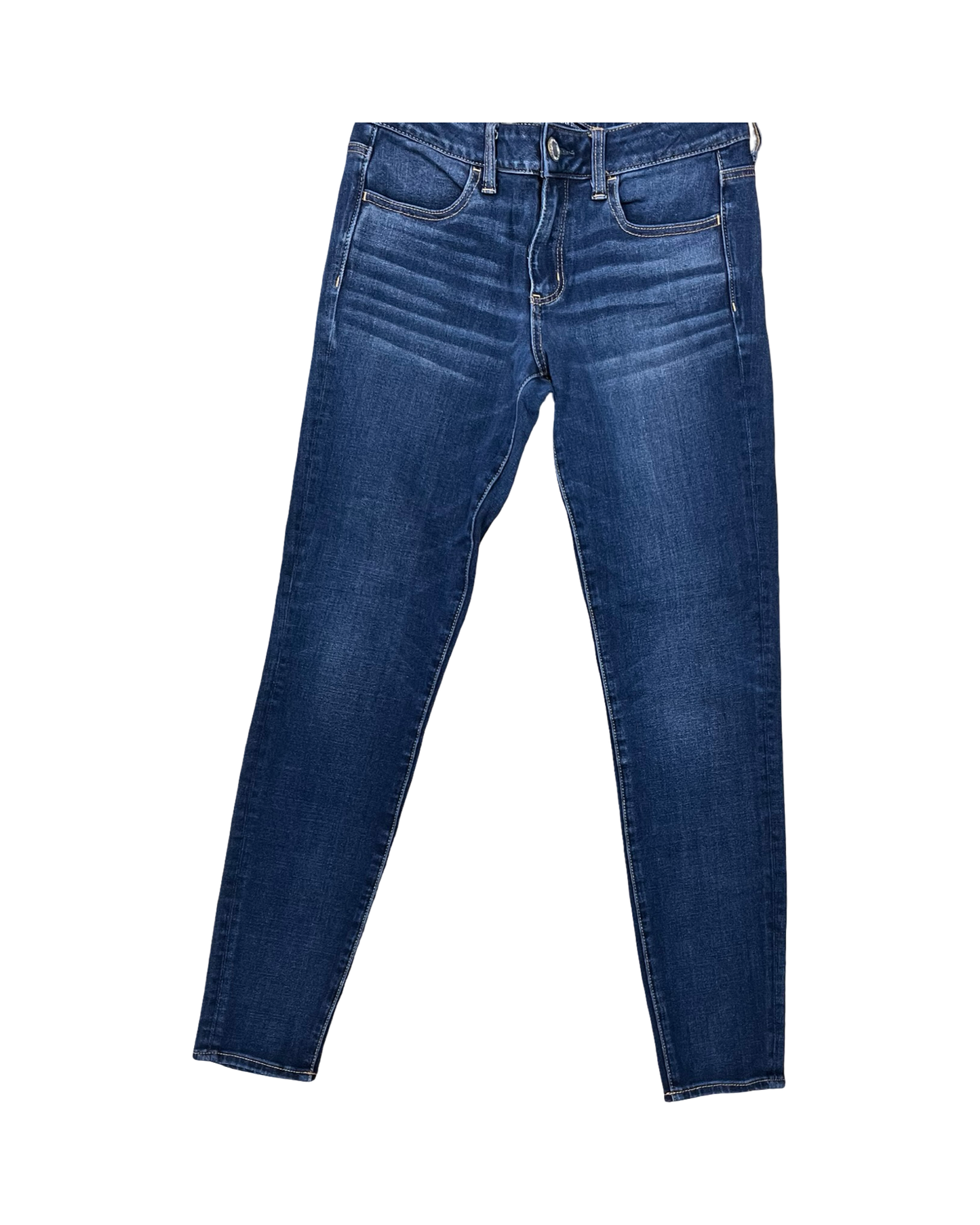 Jeans Jeggings By American Eagle In Blue Denim, Size:6