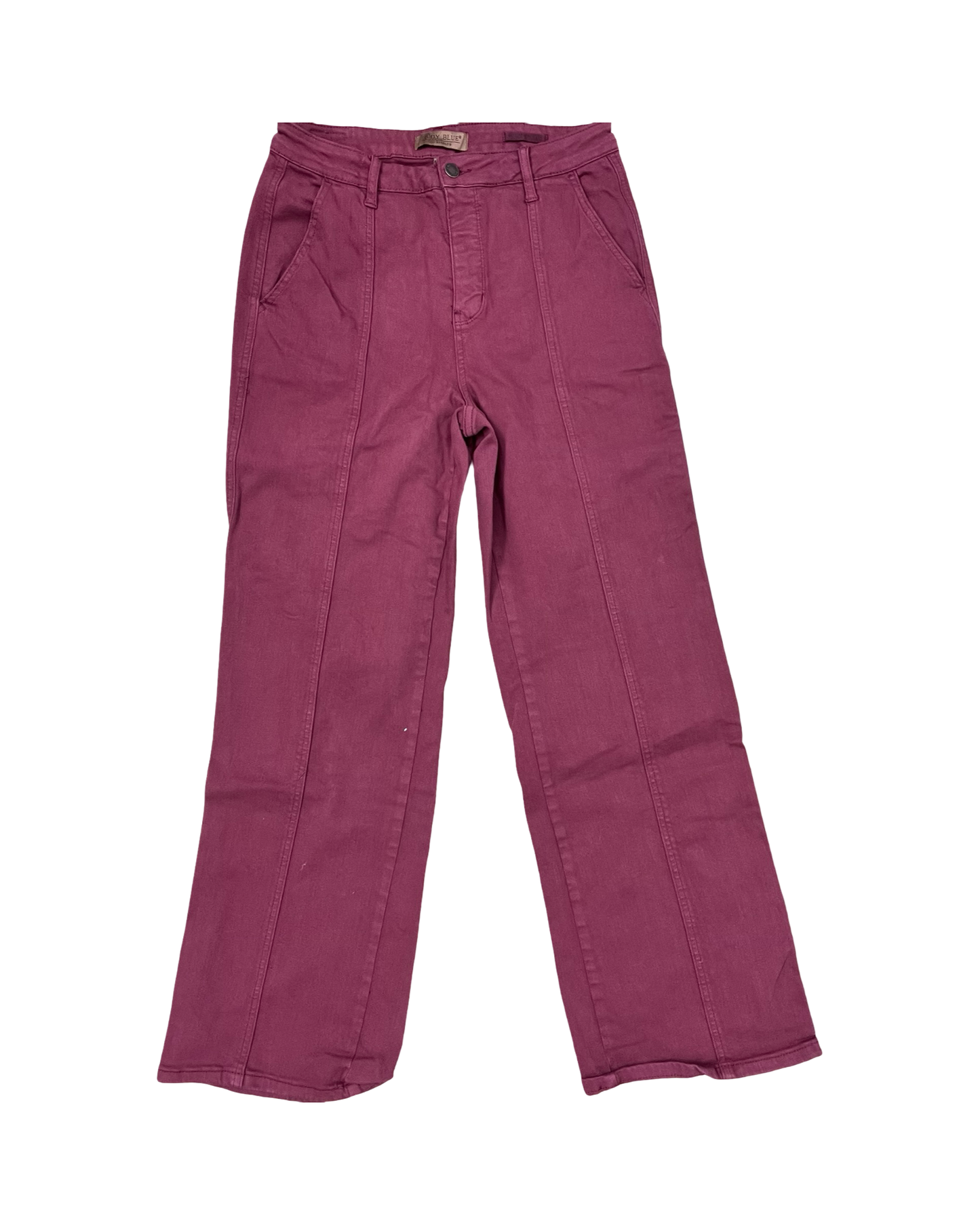 Jeans Wide Leg By Judy Blue In Maroon, Size:10