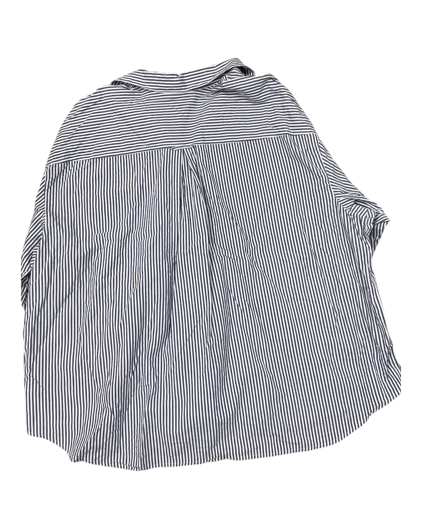 Blouse Ls By Old Navy In Blue & White, Size:3X