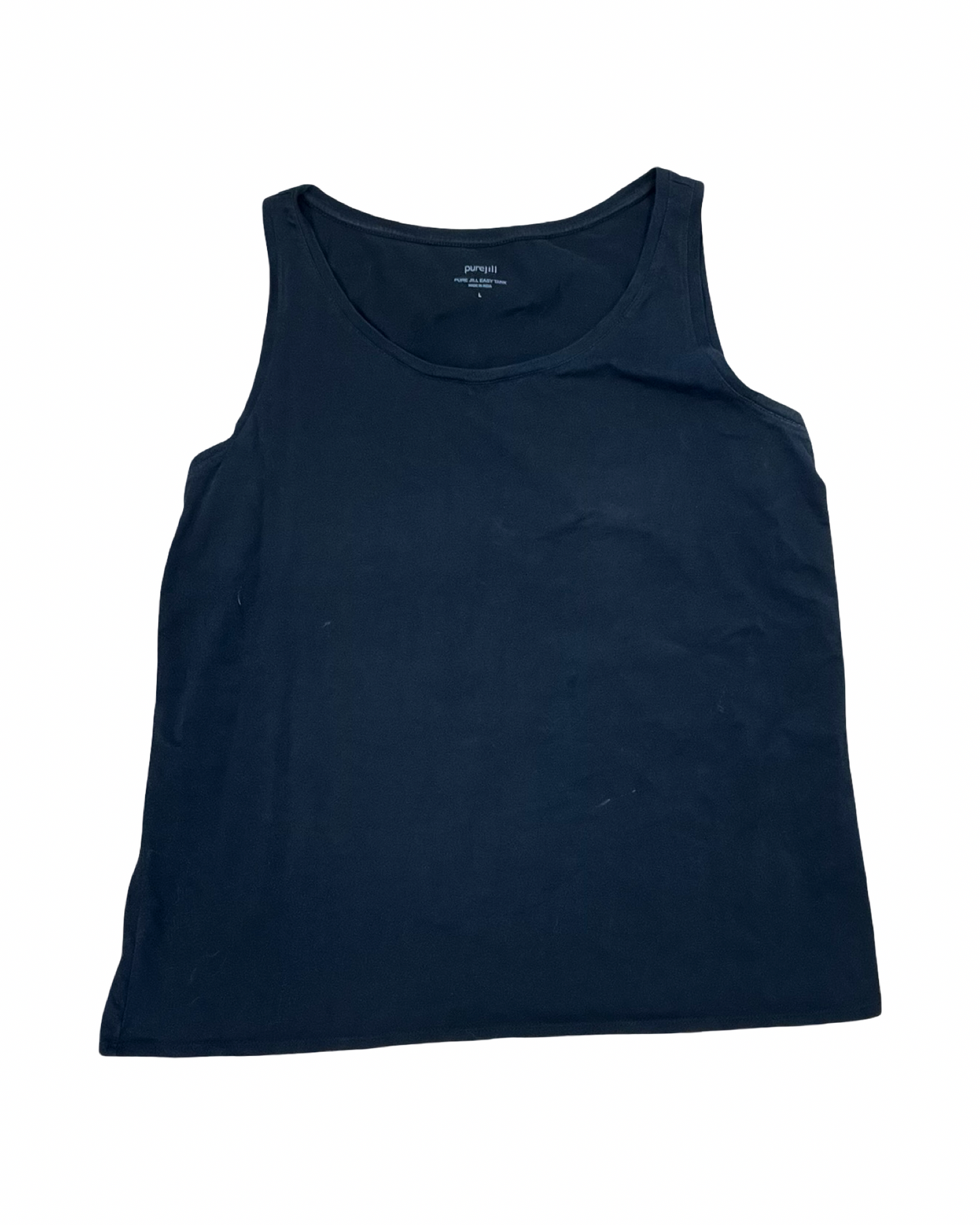 Top Sleeveless Basic By Pure Jill In Black, Size:L