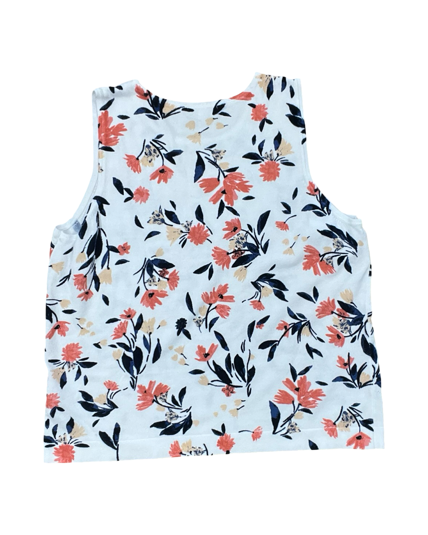 Top Sleeveless By Croft And Barrow In White, Size:Xxl