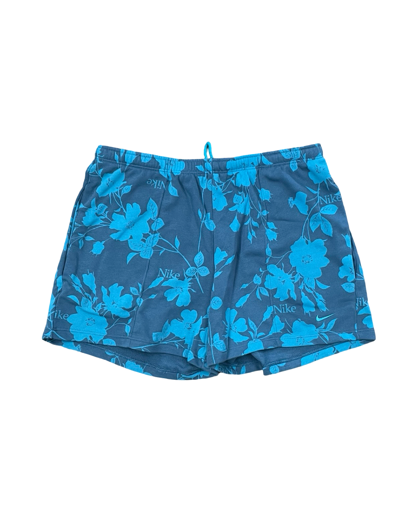 Athletic Shorts By Nike In Blue & Grey, Size:M