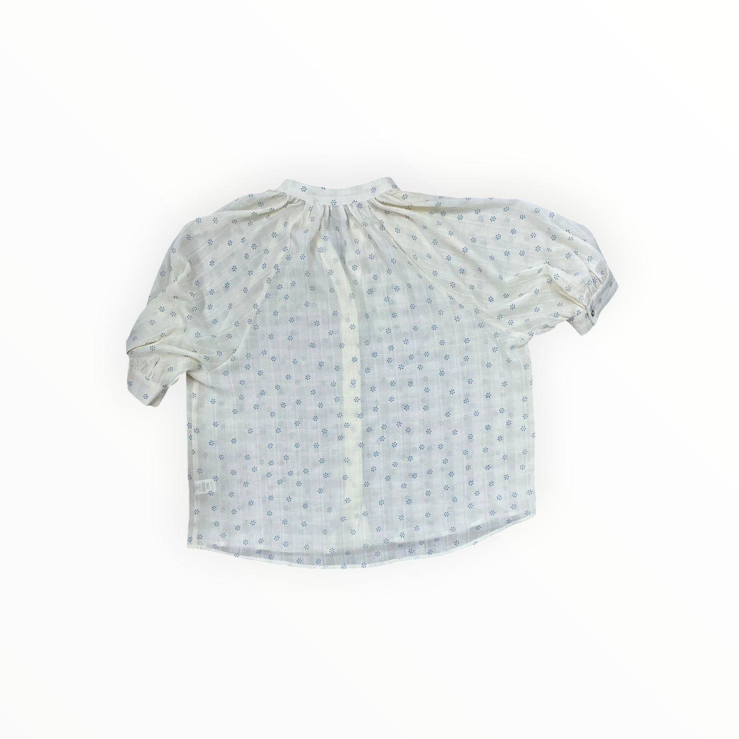 Top 3/4 Sleeve By Bishop + Young In Blue & Cream, Size:Xs